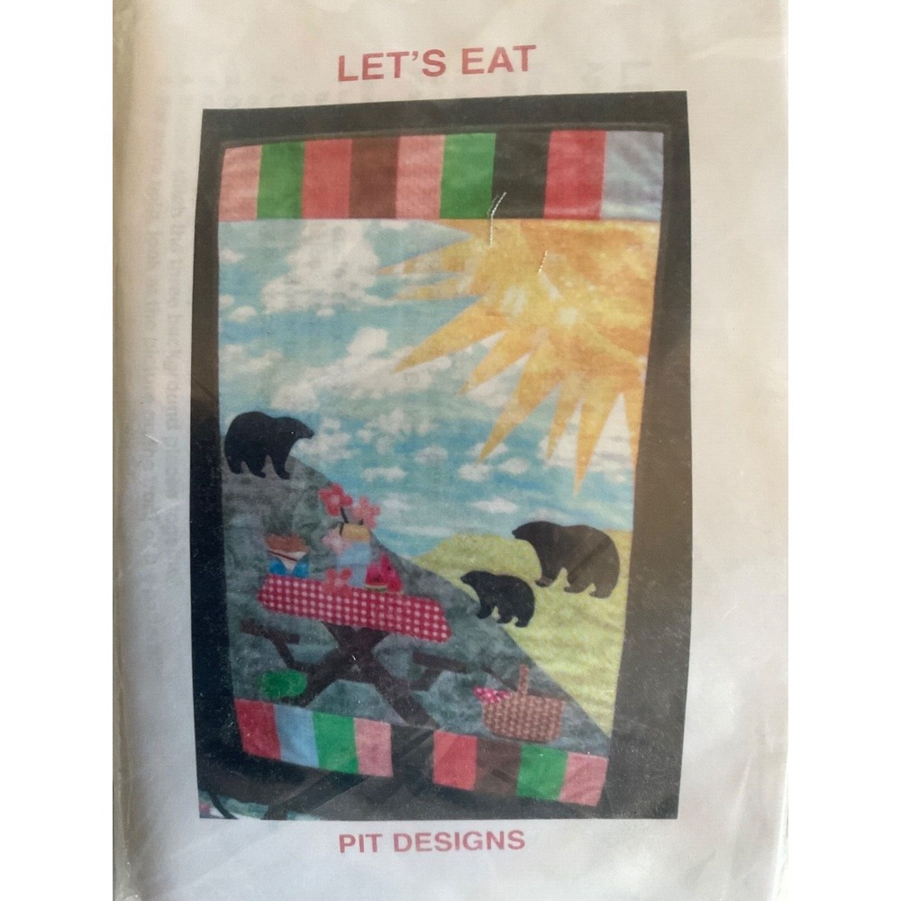 Let s Eat quilt kit bears spring mountains Quilting Sewing Hobby Craft Fabric